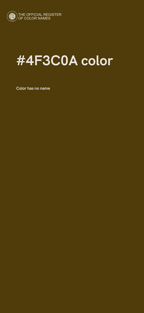 #4F3C0A color image