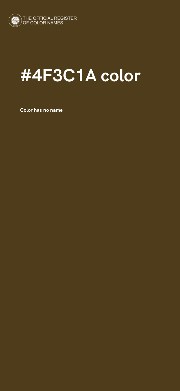 #4F3C1A color image