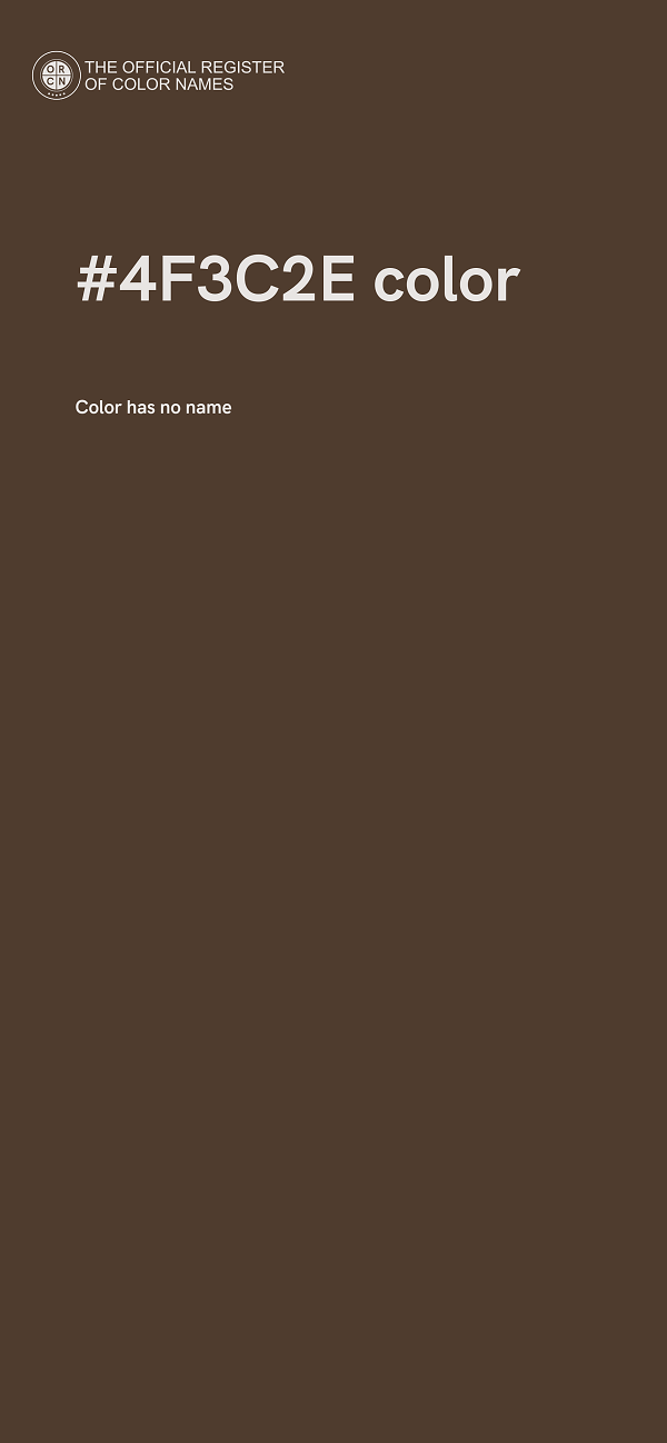 #4F3C2E color image