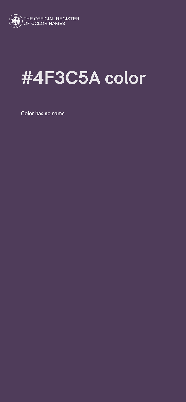 #4F3C5A color image