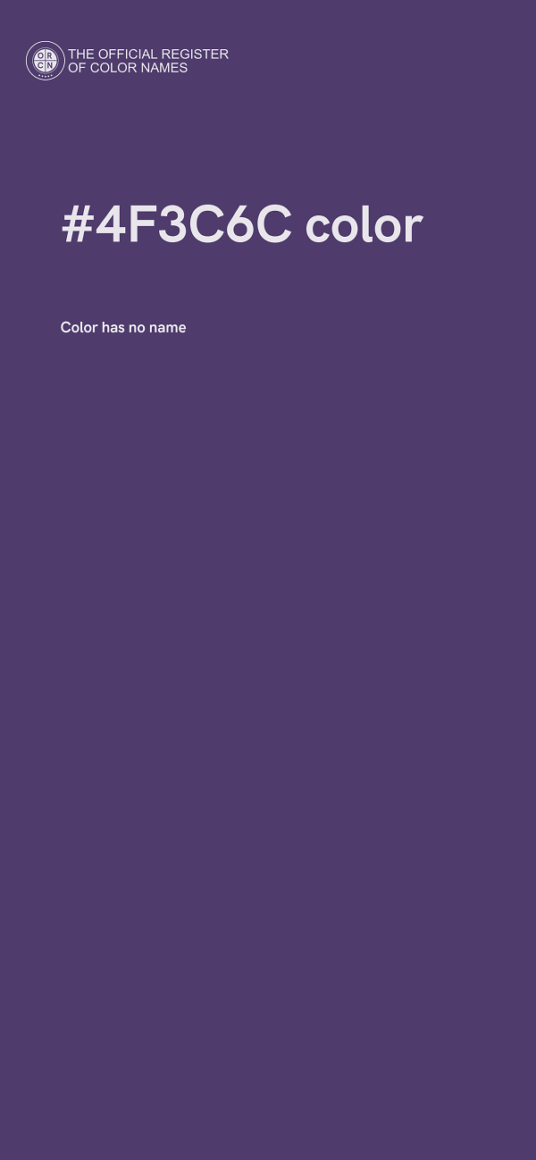 #4F3C6C color image