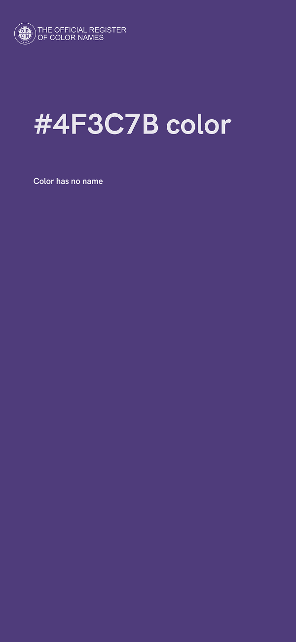 #4F3C7B color image