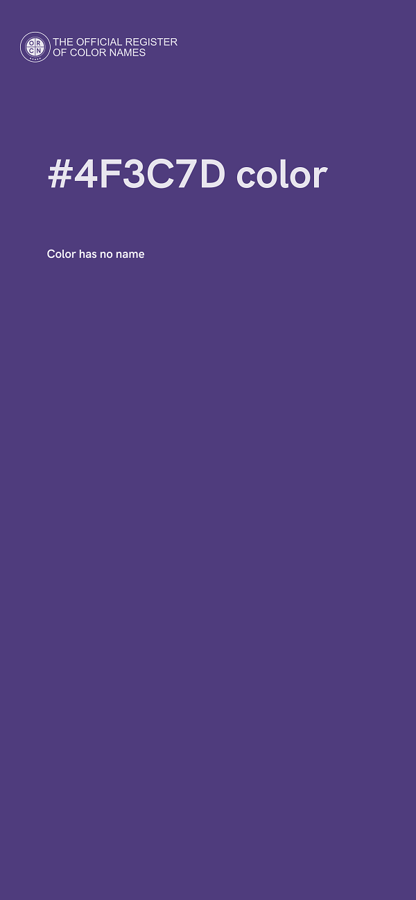 #4F3C7D color image