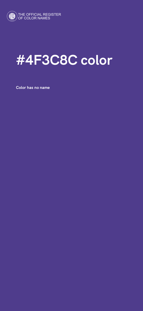 #4F3C8C color image