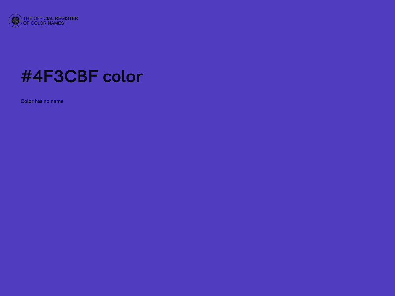 #4F3CBF color image