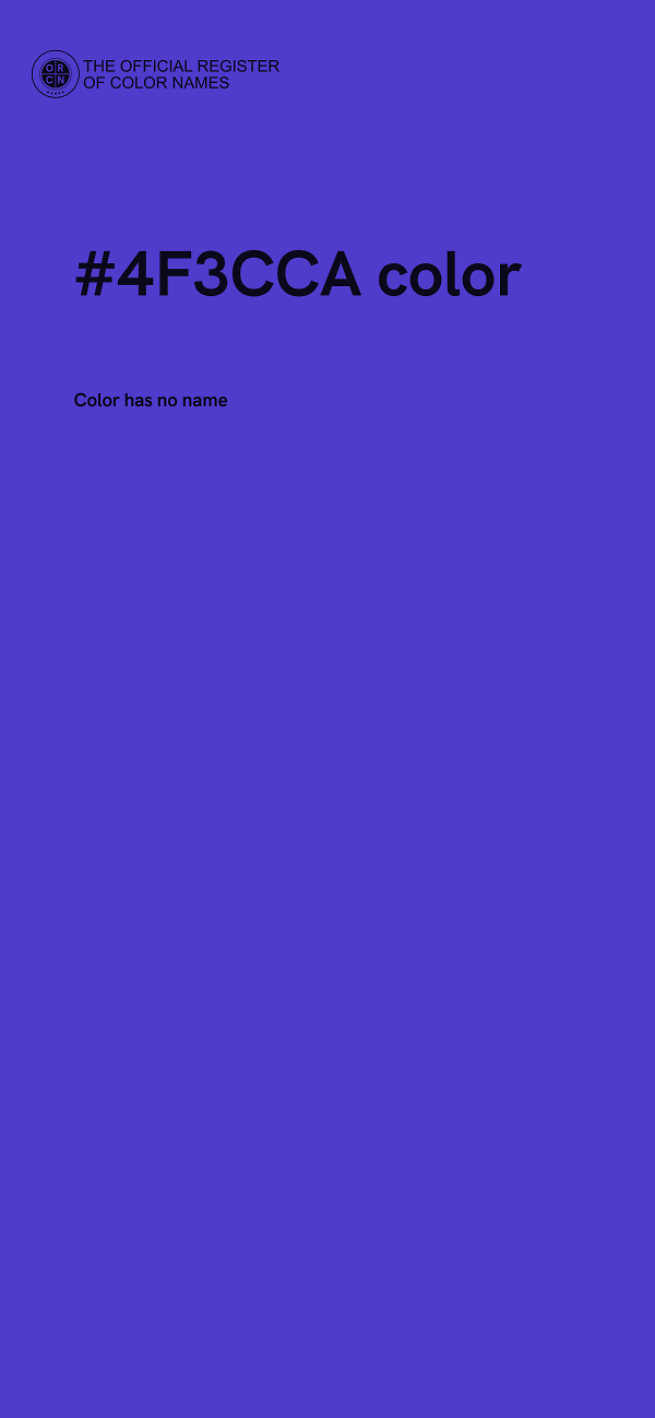 #4F3CCA color image