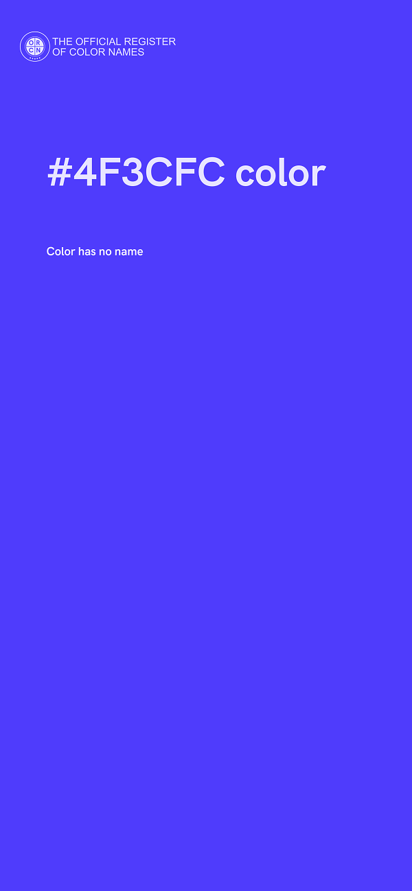 #4F3CFC color image