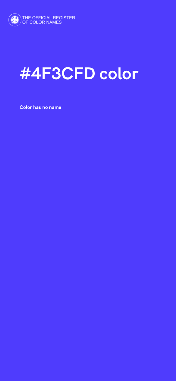 #4F3CFD color image