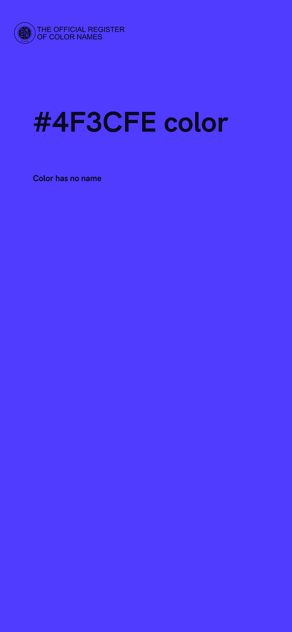 #4F3CFE color image