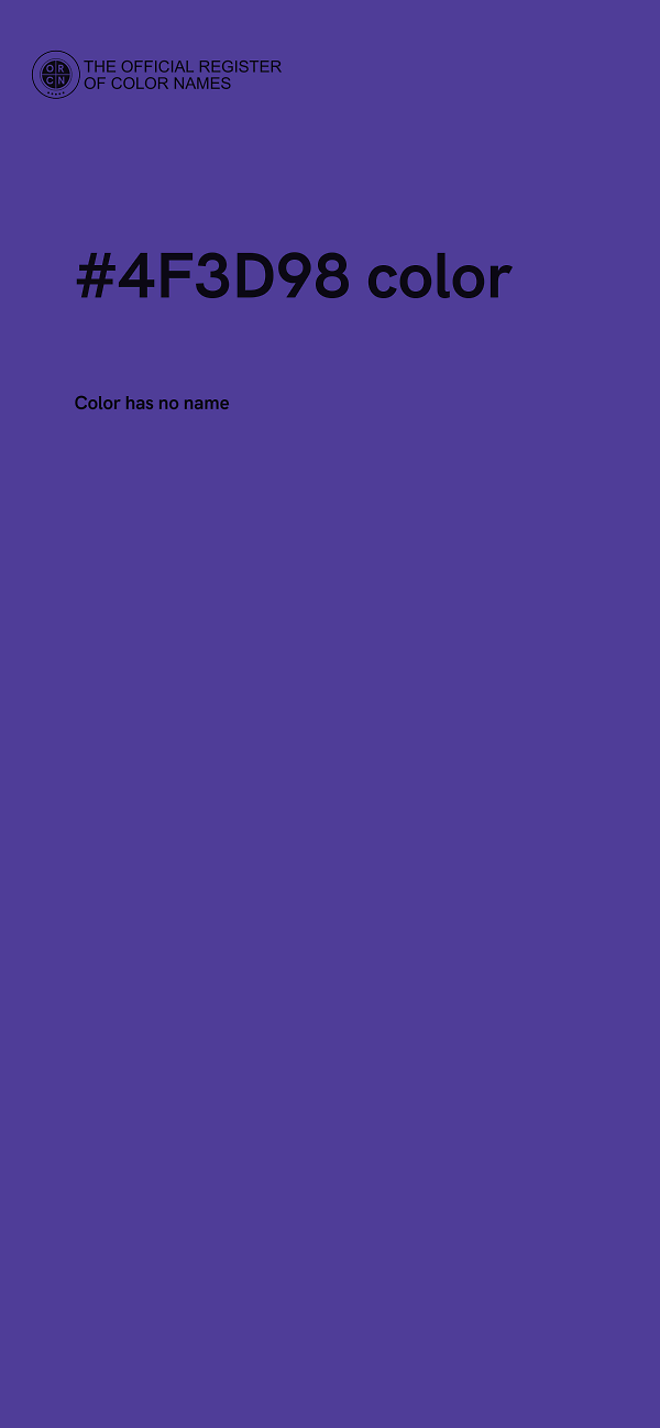 #4F3D98 color image