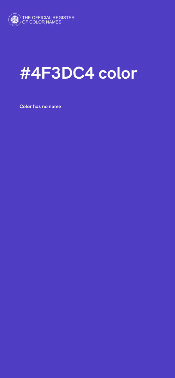 #4F3DC4 color image