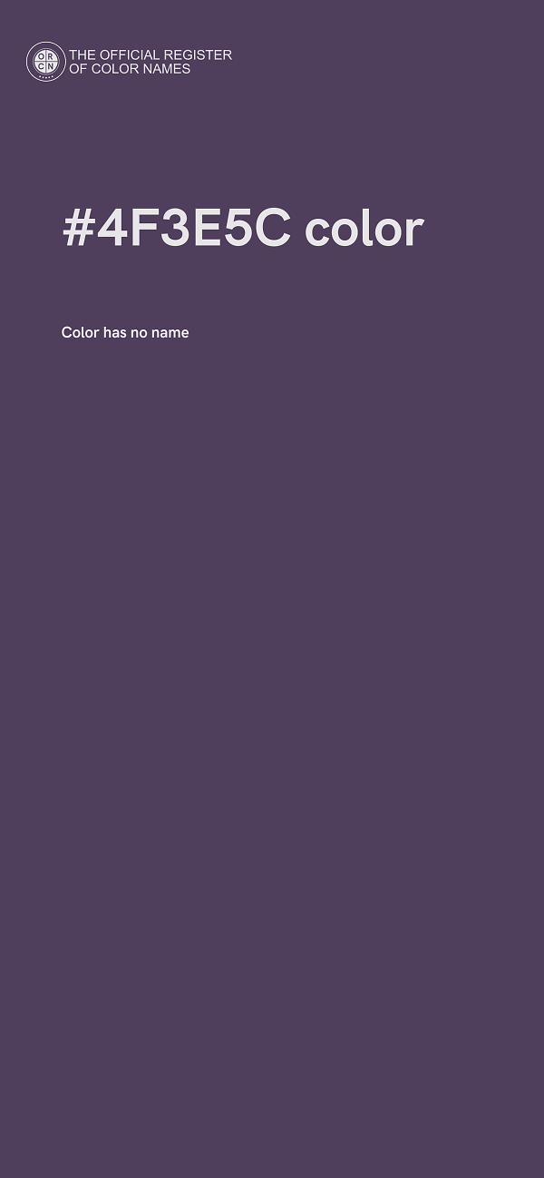 #4F3E5C color image