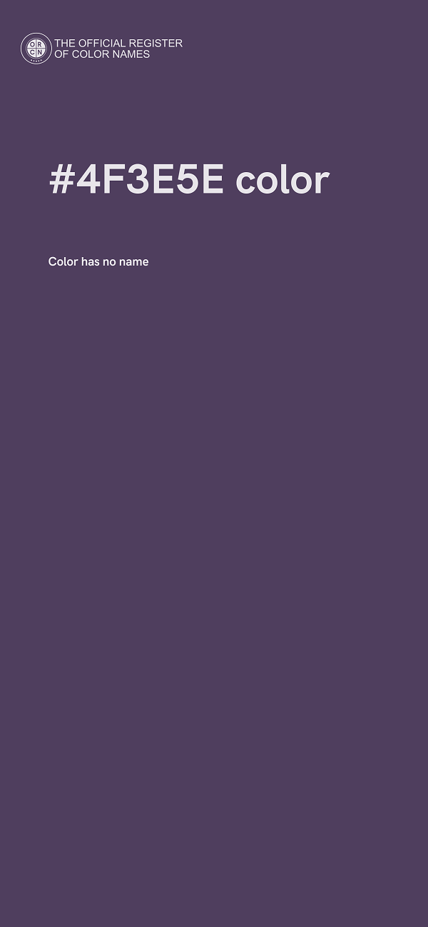 #4F3E5E color image
