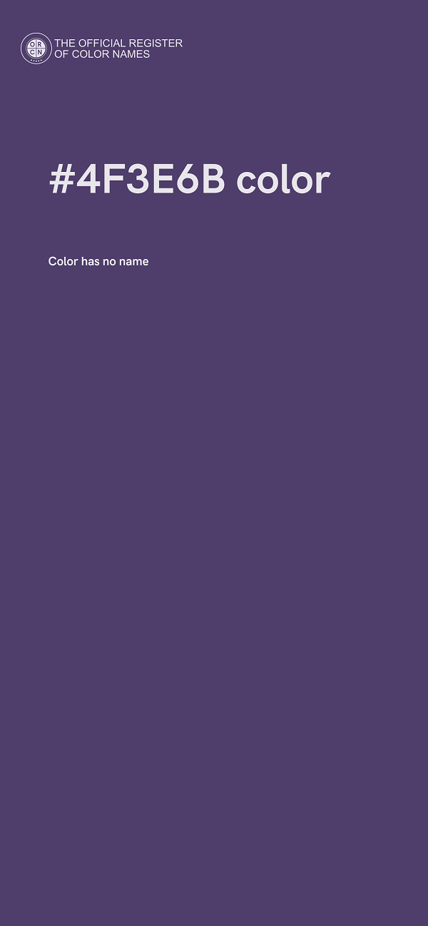 #4F3E6B color image