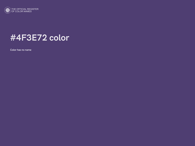 #4F3E72 color image