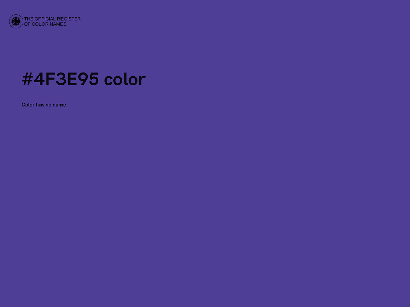 #4F3E95 color image