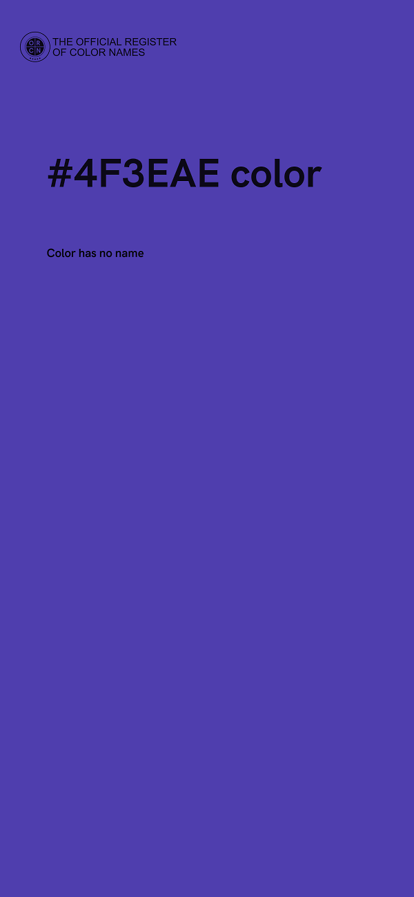 #4F3EAE color image