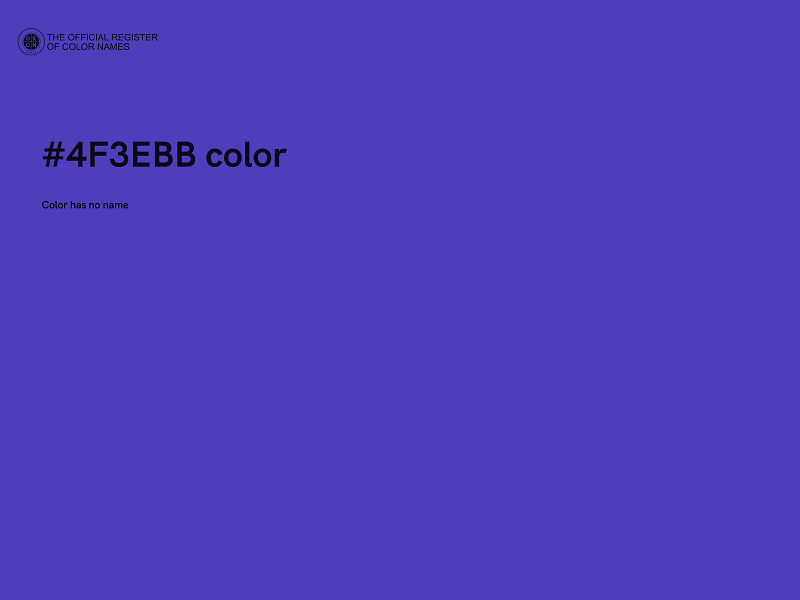 #4F3EBB color image