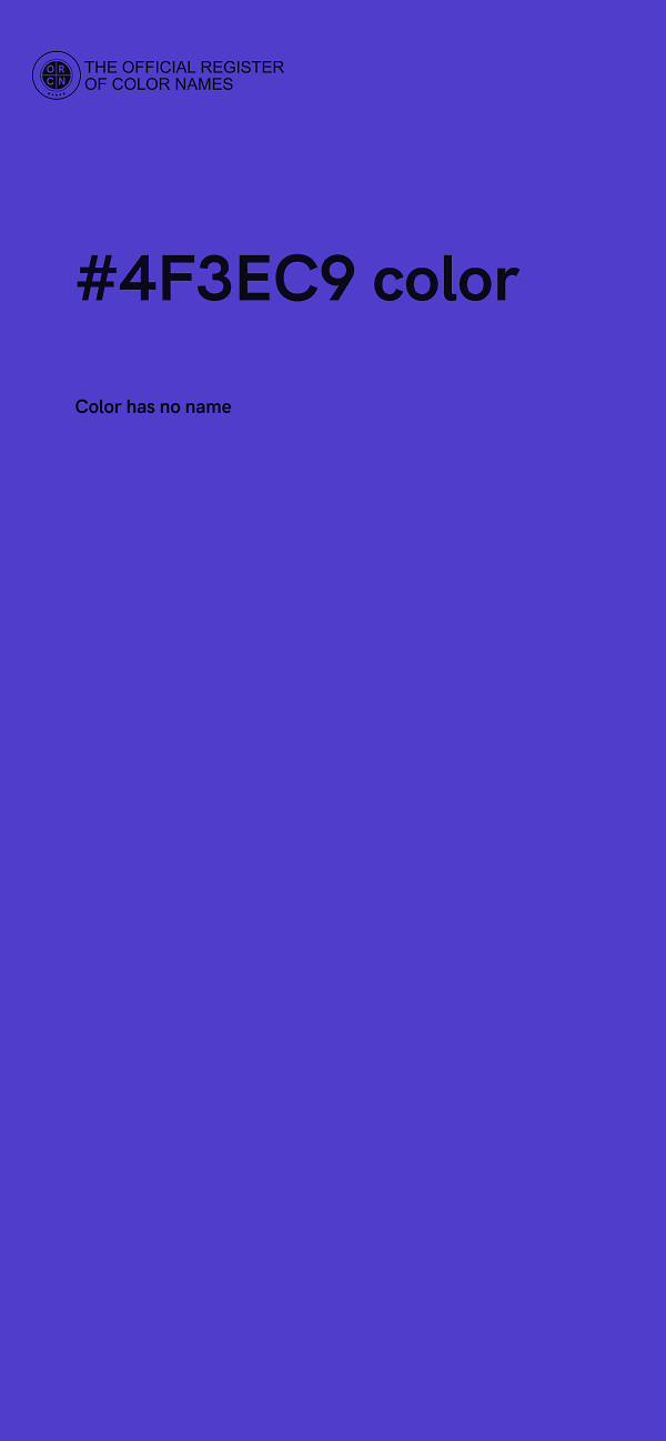 #4F3EC9 color image