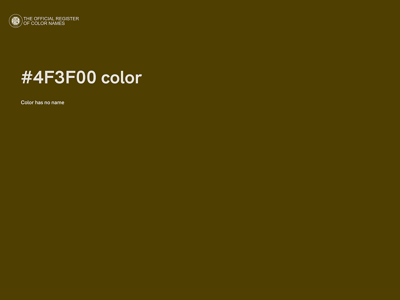 #4F3F00 color image