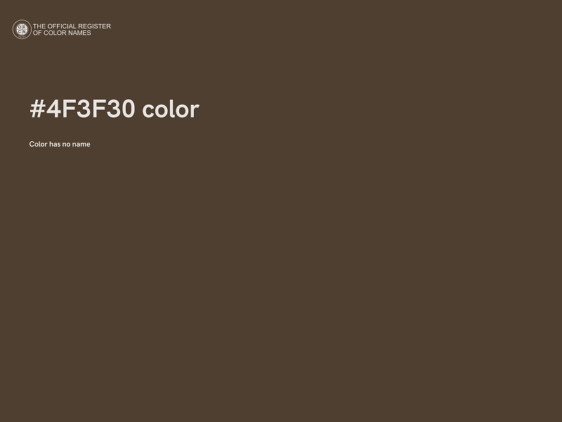 #4F3F30 color image