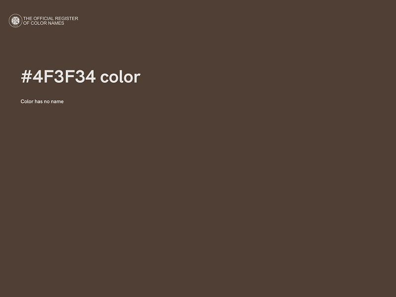 #4F3F34 color image