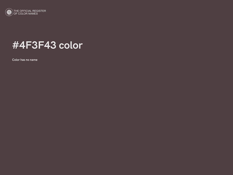 #4F3F43 color image