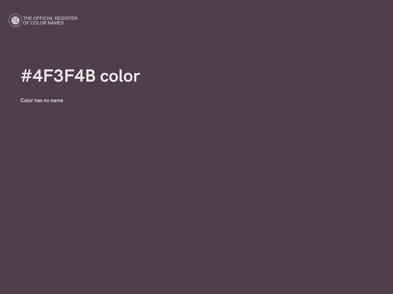 #4F3F4B color image