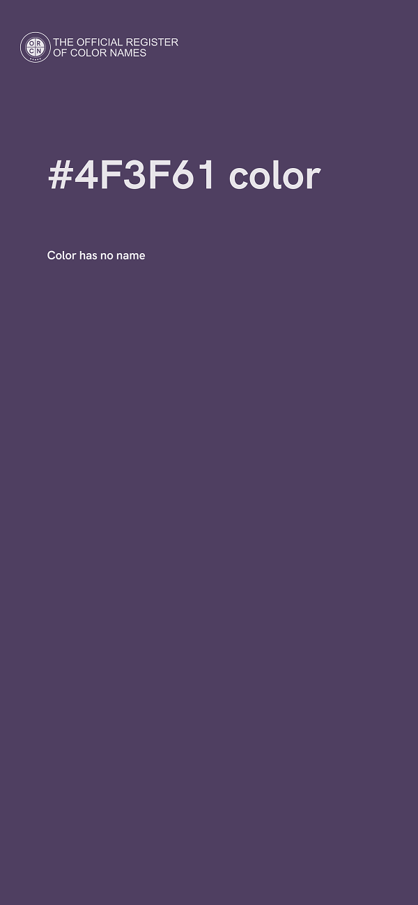 #4F3F61 color image
