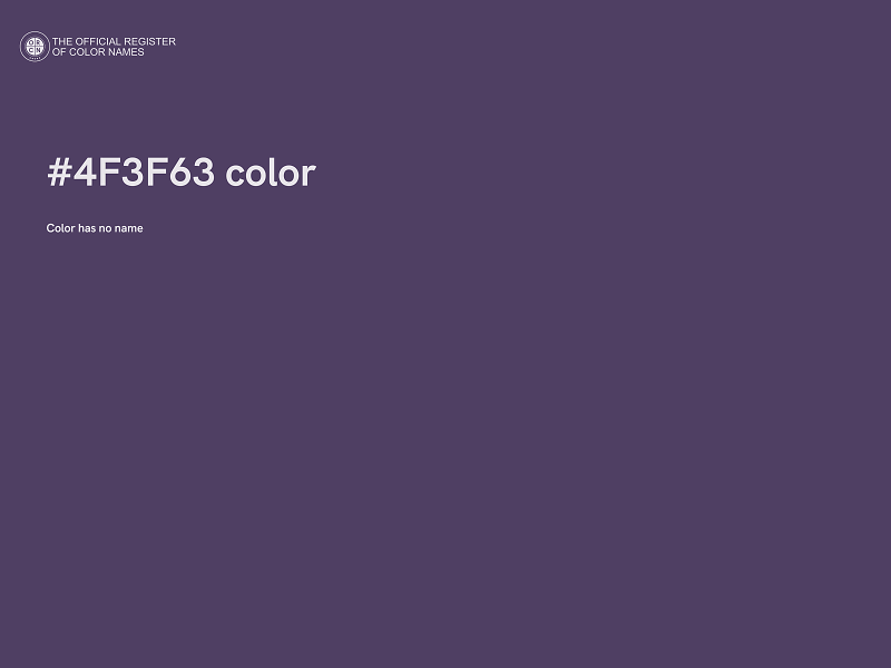 #4F3F63 color image