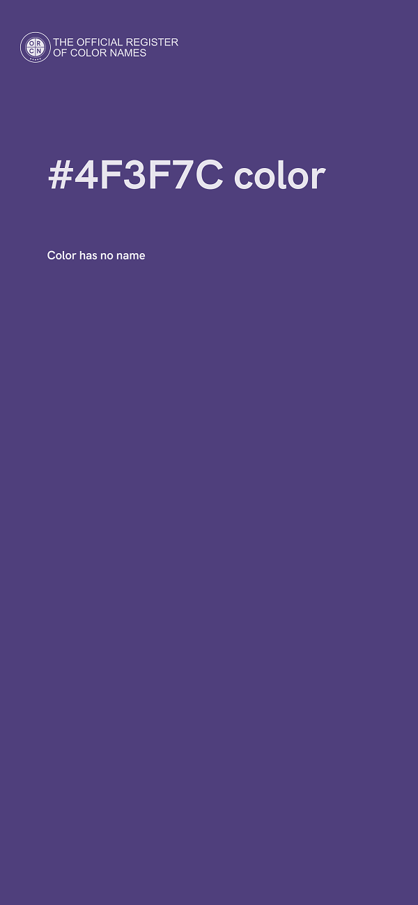 #4F3F7C color image