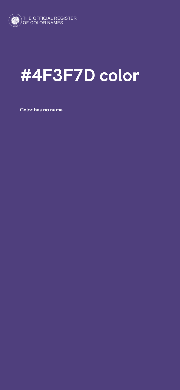 #4F3F7D color image