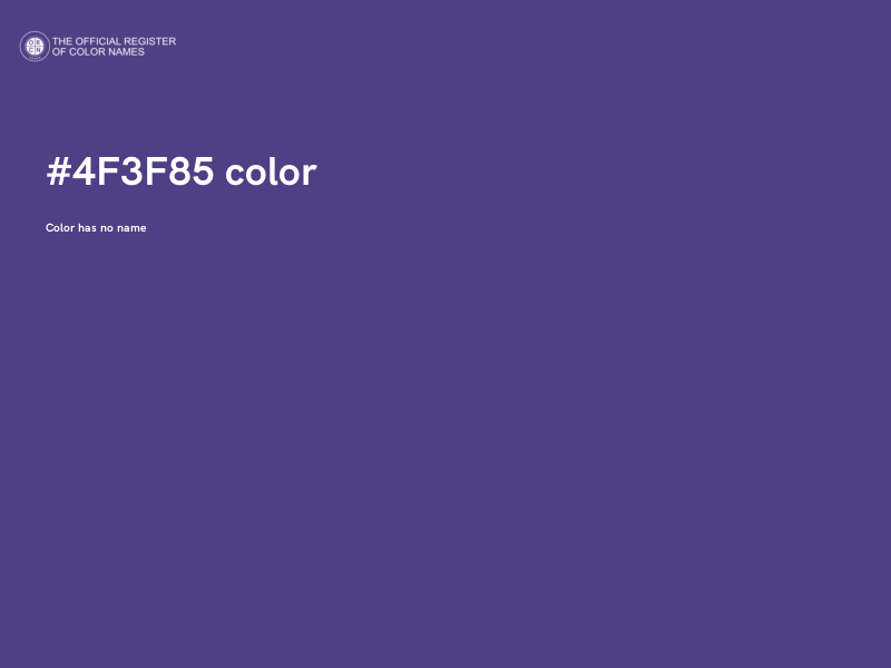 #4F3F85 color image