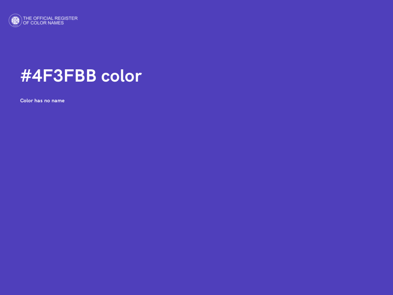 #4F3FBB color image