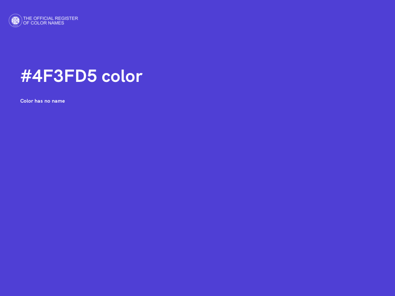#4F3FD5 color image