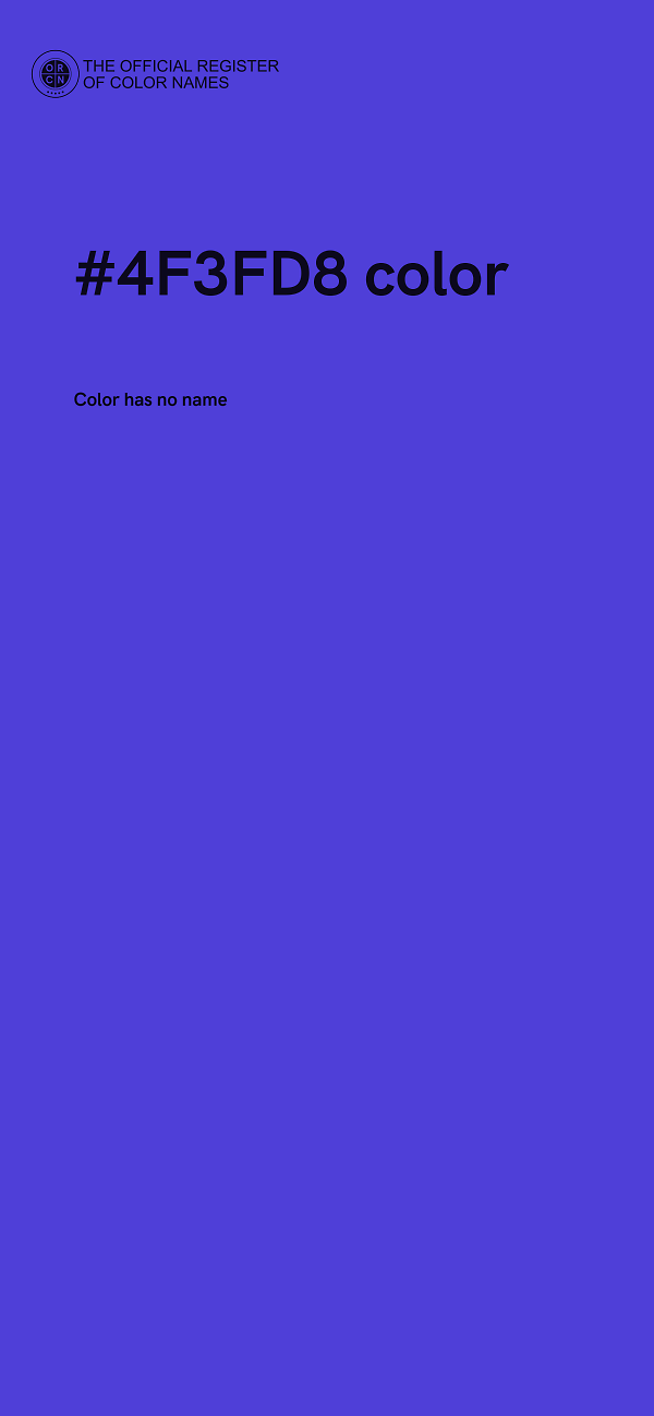 #4F3FD8 color image