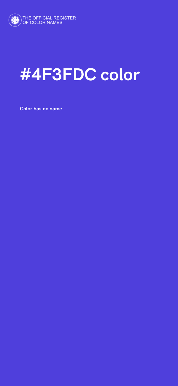 #4F3FDC color image