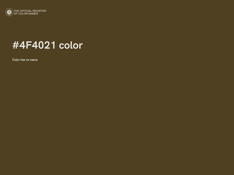 #4F4021 color image