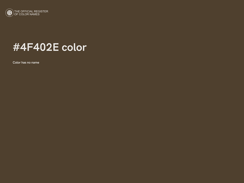 #4F402E color image