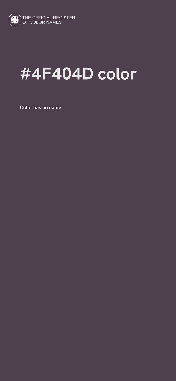 #4F404D color image