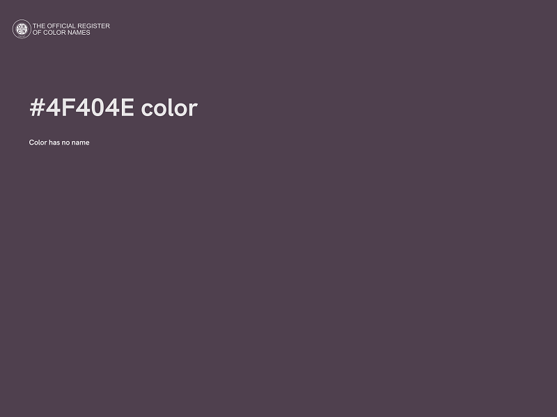 #4F404E color image