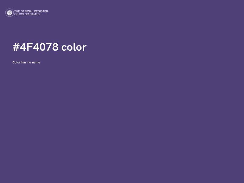 #4F4078 color image