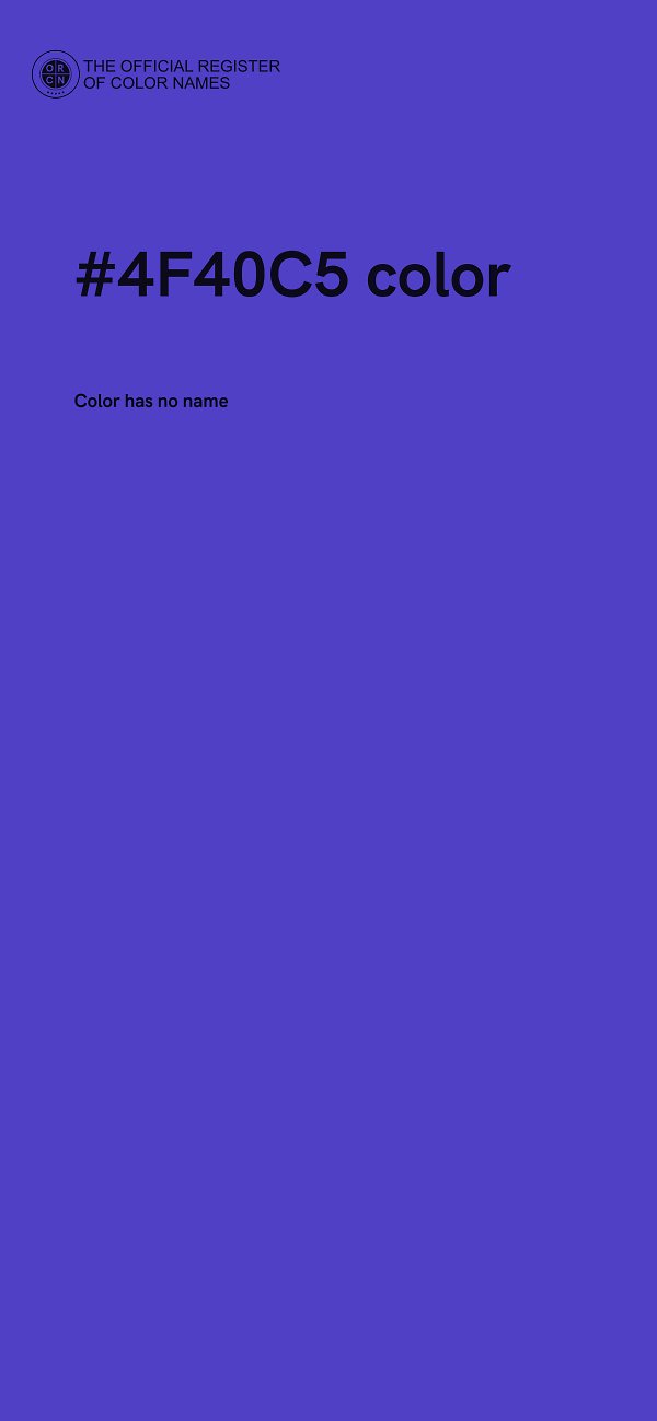 #4F40C5 color image