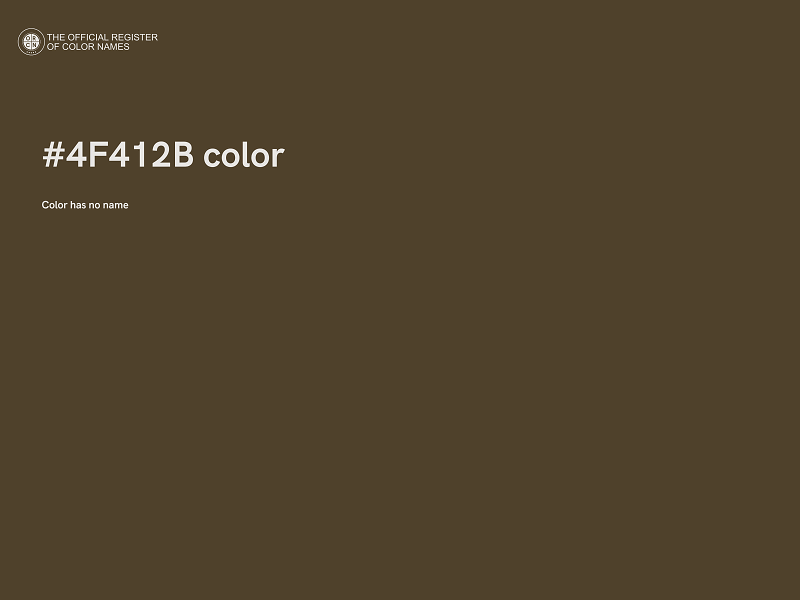 #4F412B color image