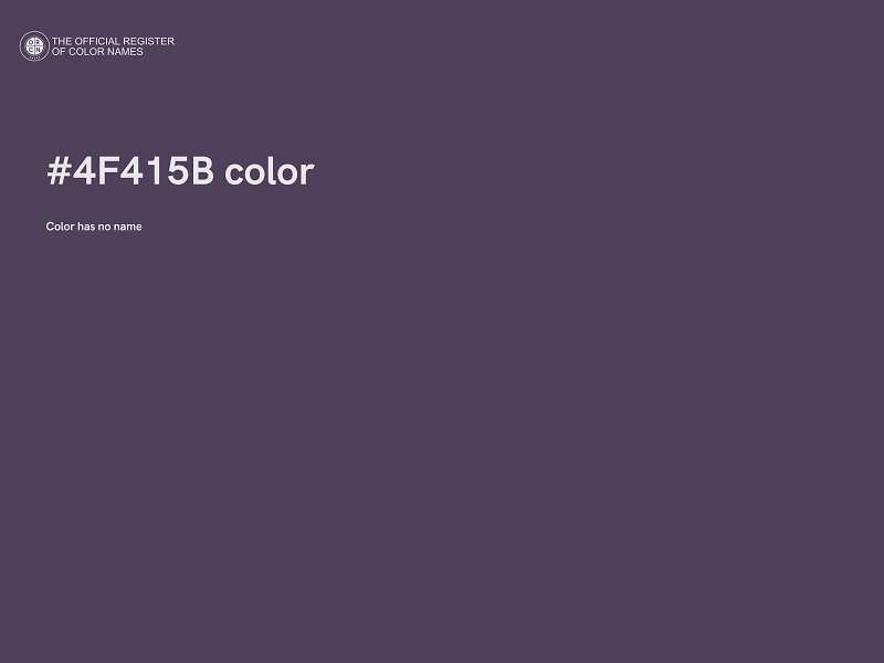 #4F415B color image