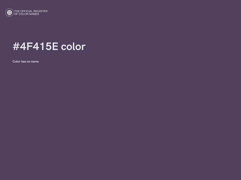 #4F415E color image