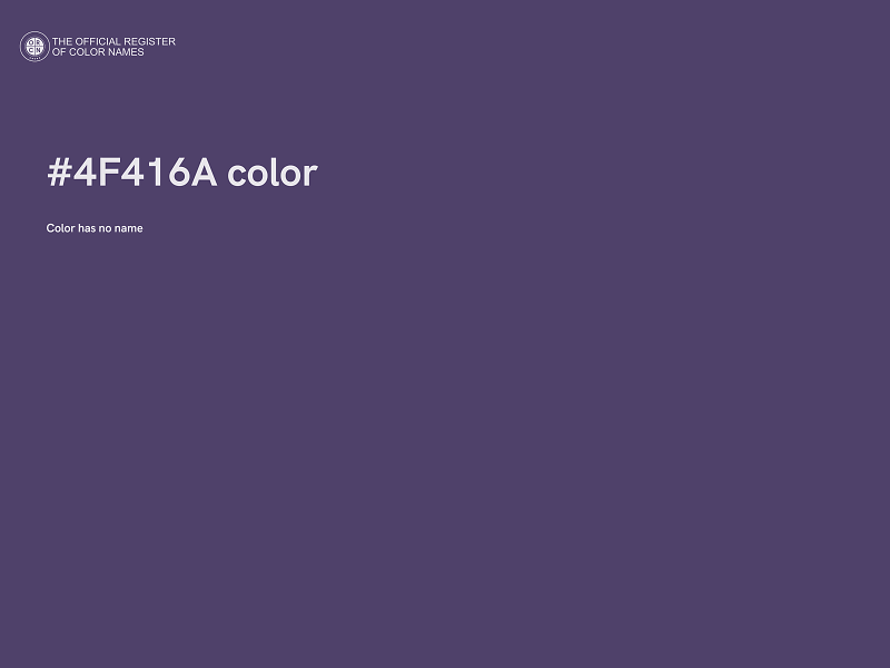 #4F416A color image