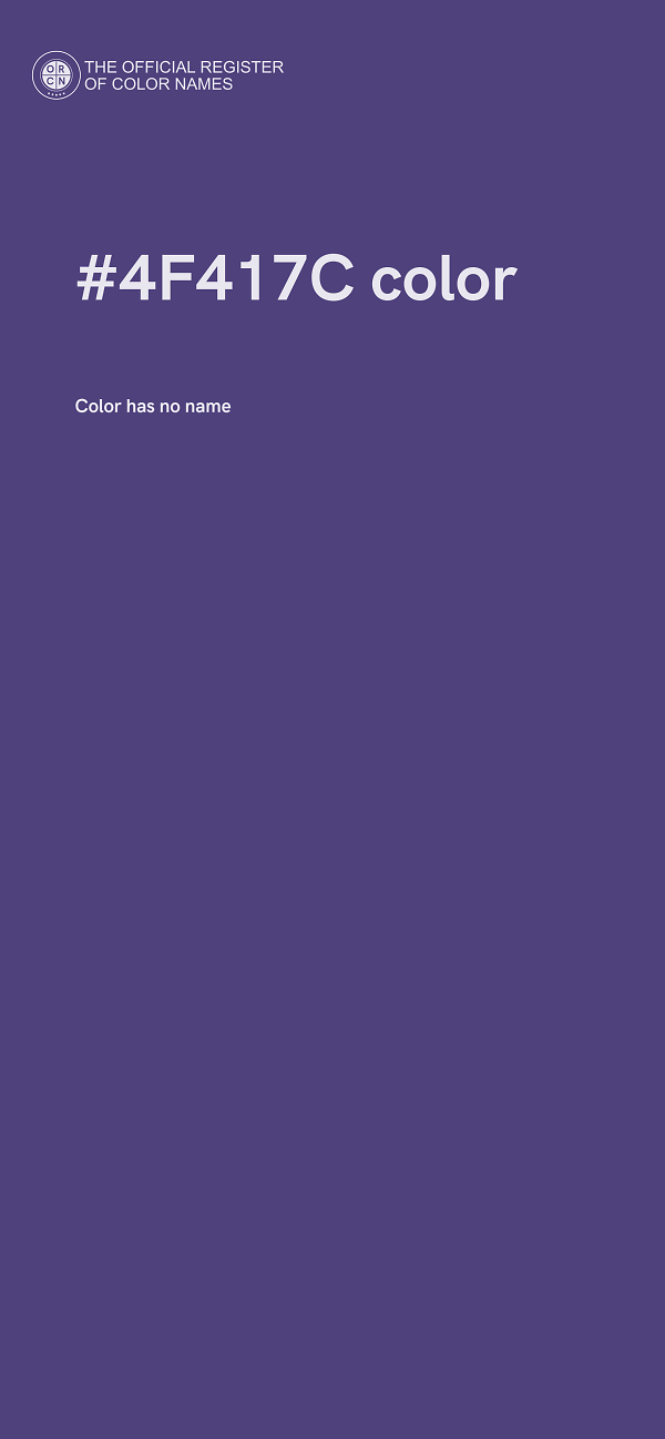 #4F417C color image