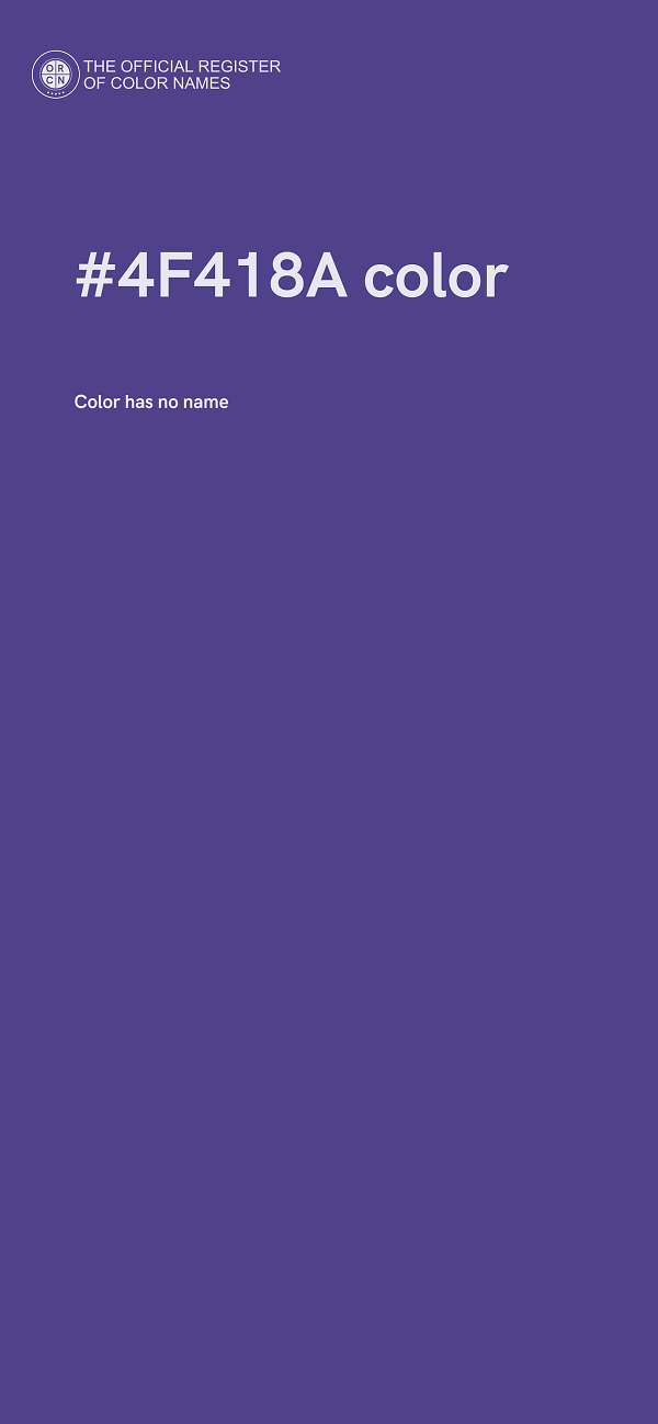 #4F418A color image