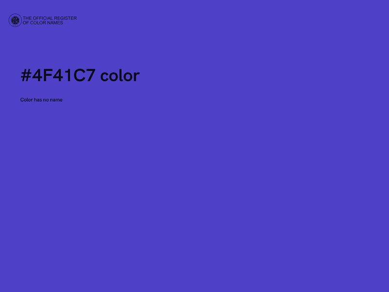 #4F41C7 color image